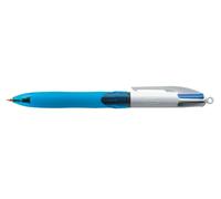 BIC 4 Colours Grip Black, Blue, Green, Red Clip-on retractable ballpoint pen Medium 12 pc(s)