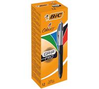 BIC 4 Colours Grip PRO Clip-on retractable ballpoint pen Medium...