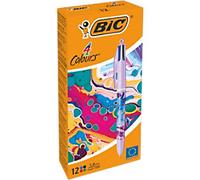 BiC 4 Colours Hydro Pen - Purple Hydro Design, none