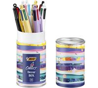 BIC 4 Colours Message Box - Retractable Ballpoint Pens 8 count (Pack of 1)