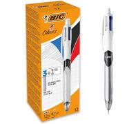BIC 4 Colours Multifunctional Ballpoint Pen and HB Pencil Combo - Set of 12 - A