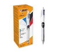 BIC 4 Colours Multifunctional Ballpoint Pen and HB Pencil Combo - Set of 12 - Al