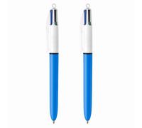 Bic 4 Colours Original Ballpoint Pen Refillable Retractable (Red, Blue, Black, Green Ink) X 2