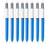 Bic 4 Colours Original Ballpoint Pen Refillable Retractable (Red, Blue, Black, Green Ink) X 8
