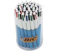 BIC 4 Colours Original Ballpoint Pens Medium Point (1.0 mm) - Pot of 36