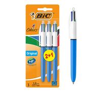 BIC 4 Colours Original Pens Multi Coloured Pens All In One Biro Pens Medium