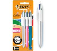 BIC 4 Colours Pens Multicolour Shine - Assorted