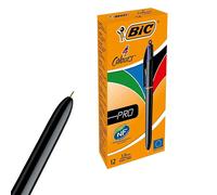 Bic 4-Colours Pro Ballpoint Pen 1.0mm - Pack of 12 Bic Multicolor
