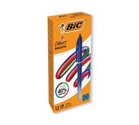Bic 4 Colours Pro Ballpoint Pen Blue Barrel Medium (Pack of 12) 524091