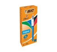 BIC 4 Colours Retractable Ballpoint Pen Medium 0.4 mm Pack of 12