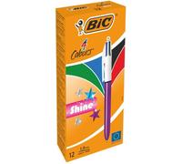 BIC 4 Colours Shine Multicolour Multifunction ballpoint pen Medium 12 pc(s)