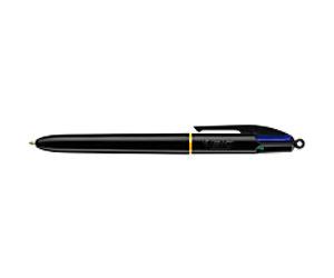 BIC 4C Non-retractable Ballpoint Pen Multicolour 0.32 mm Medium Ballpoint Refillable