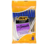 BIC 751766084321 Cristal Xtra Smooth Pens Blue Medium Point. 10-Pack