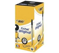 BIC Cristal Original Ballpoint Pen 8127951 - Medium 1.0 mm - Pack of 50 - Black Ink