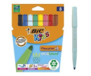 Bic 829006 Kids Visacolor Fibre Tip Pens Pack of 8