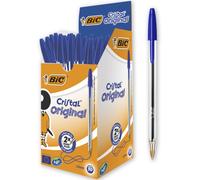Bic 837360 Medium Cristal Ball Point Pen Blue (Pack of 50)