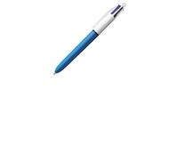 BIc 4 colours Original, Retractable Ballpoint Pens, Ideal for School, Medium Point (10mm), Multi-coloured, Pack of 3