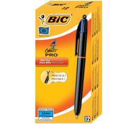 BIC 902129 ballpoint pen Black, Blue, Green, Red Medium 12 pc(s)