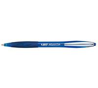 Bic 902132 Atlantis Soft Ball Pens Medium Point (1.0 mm) - Blue, Box of 12