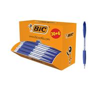 Bic 920286 Atlantis Classic Ballpoint Pen in Blue, Line Width 0.4 mm, Refillable, Pack of 36, Ideal for the Office, Home Office or School