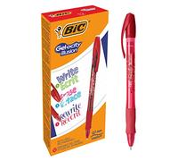 BIC 943442 0.7 mm "Gel Ocity" Illusion Gel Pen - Red (Pack of 12)