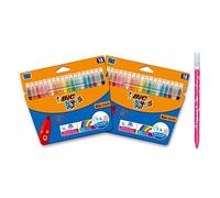 Bic 962702 Couleur Felt Tip Colouring Pen - Multi-Colour 18 Count (Pack of 2)