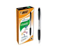 Bic Atlantis Ballpoint Pen Medium Black (Pack of 12) 949844