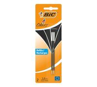 BIC Ballpoint Pen 4 Colours 2 Items black
