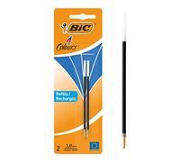 BIC Ballpoint Pen Refill 4 Colours 0.4 mm Blue Pack of 2