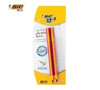 BIC Beginners Pencils Graphite 12 Pack Pre-Sharpened Triangular Pink Thick Extra Resistant HB Art Pencil 4-8 Years Children Kids for Drawing Sketching Shading Drafting & Illustrations
