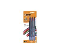 BIC BICMMSP3AAST 4-Color Smooth Ballpoint Pen, Assorted Color - Pack of 3