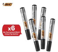 BIC BLACK Permanent Marker Pen 2300 (THICK) CHISEL TIP