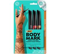 BIC BodyMark Temporary Tattoo Marker, Henna Vibes, Assorted Colors, 3-Count - Amazon Vine