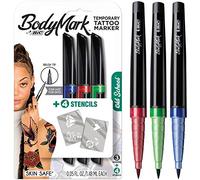 BIC BodyMark Temporary Tattoo Marker, Old School, Assorted Colors, 3-Count