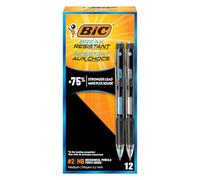 BIC Break-Resistant Mechanical Pencils with Erasers, No. 2 Medium Point (0.7mm), 12-Count Pack Pencils for School or Office Supplies