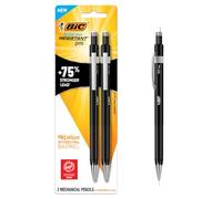 BIC Break Resistant Pro Mechanical Pencils with Extra Strong Lead and Shock-Absorption, 2-Count in Premium Barrel