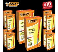 Bic Briteliner Grip Highlighter Pen Orange - 10 Packs Bic Multicolor