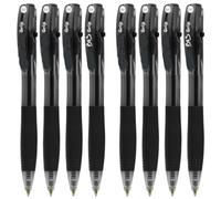 BIC BU3 Grip Ballpoint Pens - Pack of 8 (Black, 1.0mm Medium Point) | Smooth Writing & Comfortable Grip