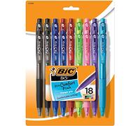 BIC BU3 Retractable Ball Pen, Fashion, 18 Pk