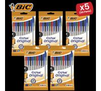Bic Cristal 1 Pack of 10 Assorted - Pack of 5 Bic Multicolor