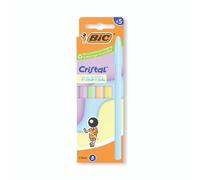 Bic Cristal Ball Pen AST Pstl/BLU P5
