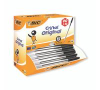 Bic Cristal Ball Pen Med BLK PK100