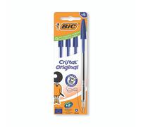 Bic Cristal Ball Pen Med BLU PK4