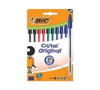 Bic Cristal Ballpoint Pen Medium Assorted (Pack of 10) 516354