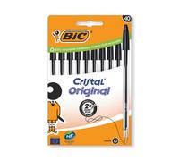 Bic Cristal Ballpoint Pen Medium Black (Pack of 10) 516353