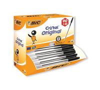 Bic Cristal Original Ballpoint Pens Black - Box of 100 Bic Multicolor