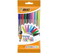 BIC Cristal Ballpoint Pens - Pack of 8 - Assorted