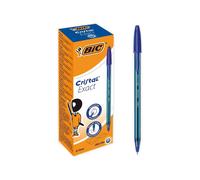 Bic Cristal Ballpoint Pens Ultra Fine 0.7mm Blue (20 Pack) 992605