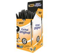 BIC Cristal Black Medium Ballpoint Pen Pack of 50