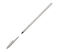 BIC Cristal Celebrate Ballpoint Pen - Black (Pack of 20),Silver